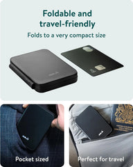 Mous - 3 in 1 Wireless Charger - Travel Charger MagSafe Compatible for iPhone 17/16/15/14/13, Pixel 10, Apple Watch and AirPods