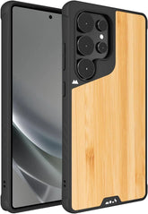 Mous for Samsung Galaxy S25 Ultra Case MagSafe Compatible - Limitless 6.0 - Bamboo - Protective Shockproof Phone Cover