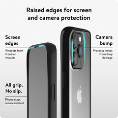 Mous for iPhone 15 Pro Clear Case - Clarity - Shockproof, Scratch Resistant & Anti-Yellowing