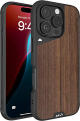 Mous for iPhone 16 Pro Max Case MagSafe Compatible - Limitless Walnut - Shockproof