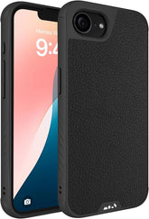 Mous for iPhone 16e Case 2025 MagSafe Compatible - Limitless 6.0 - Black Leather - Protective Shockproof Phone Cover