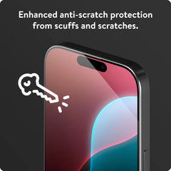 Mous for iPhone 16 Pro Screen Protector - Tempered Glass - Scratch Resistant