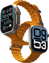 Mous Active Apple Watch Strap Compatible with Apple Watch Straps 42mm 44mm 45mm 46mm 49mm, Orange