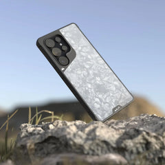 Mous for Samsung Galaxy S25 Ultra Case MagSafe Compatible - Limitless White Acetate - Shockproof