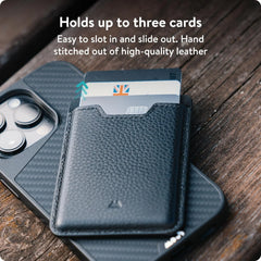 Mous – Magnetic Wallet for iPhone 12-17 - Black Leather