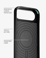 Mous for iPhone Air Case and 2 Pack Anti-Blue Light Screen Protector, Military-Grade Protection Shockproof Carbon Fibre Phone Case for iPhone Air