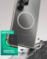 Mous for Samsung Galaxy S26 Ultra Case – Clarity Sand Case, Magsafe Compatible, Transparent