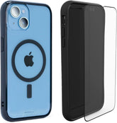 Mous Tempered Glass Screen Protector and iPhone 15 Case Clear Clarity 2.0