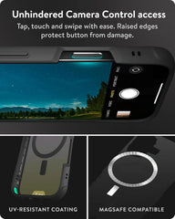 Mous for iPhone 16 Plus Clear Case MagSafe Compatible - Clarity Iridescent - Shockproof & Scratch Resistant