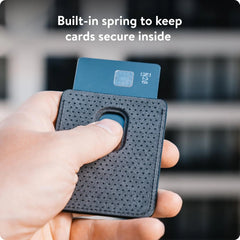 Mous – Magnetic Wallet for iPhone 12-17 - Black Leather