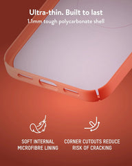 Mous for Google Pixel 10 Pro XL Case, Compatible with MagSafe and Pixelsnap - Super Thin Real Red