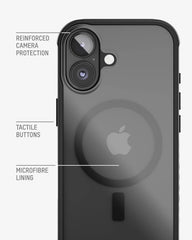 Mous for iPhone 17 Clear Case, Camera Control Cover, Magsafe Compatible, Anti-Yellowing Cover