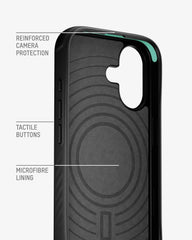 Mous for iPhone 17 Case and Privacy Screen Protector, Walnut Phone Case