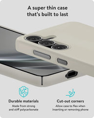Mous for Samsung Galaxy S25 Case Slim MagSafe Compatible - Super Thin 2.0 - Magnetic Phone Cover - Sand