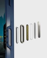 Mous for iPhone 17 Pro Max Case and 2 Pack Anti-Blue Light Screen Protector, Military-Grade Protection Shockproof Phone Case for iPhone 17 Pro Max, Marine Blue