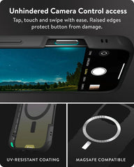 Mous for iPhone 16 Pro Max Clear Case MagSafe Compatible - Clarity Iridescent - Shockproof & Scratch Resistant