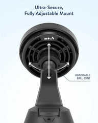 Mous 15W Wireless Charging Vent Mount, Designed for MagSafe Car Phone Holder- Fast Cooling Magnetic Car Mount Charger Compatible with iPhone 16/15/14/13, Pixel and S25 - Air Vent