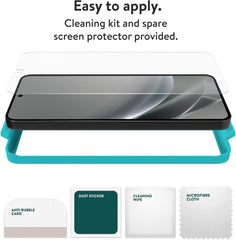 Mous - Screen Protector for Galaxy S25 Plus - 9H Hardness Tempered Glass - 2 Pack - Scratch Resistant and Shatterproof
