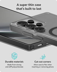 Mous for Samsung Galaxy S25 Ultra Case Clear MagSafe Compatible - Super Thin 2.0 - Transparent Slim Magnetic Phone Cover