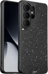 Mous for Samsung Galaxy S26 Ultra Case, MagSafe Compatible, Limitless Black Speckled Fabric