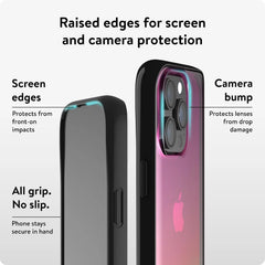 Mous Case Compatible with iPhone 15 Pro Clear - Clarity - Iridescent - Protective iPhone 15 Pro Case - Scratch Resistant Crystal Clear & Slim Design - Shockproof Phone Cover