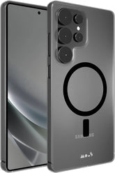 Mous for Samsung Galaxy S25 Ultra Case Clear MagSafe Compatible - Super Thin 2.0 - Transparent Slim Magnetic Phone Cover