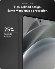 Mous for Samsung Galaxy S25 Ultra Case Clear - Clarity Iridescent - Scratch Resistant Crystal Clear & Slim Design - Protective Shockproof Phone Cover