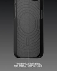 Mous for iPhone 17e/16e Slim Case, MagSafe Compatible, Super Thin Black
