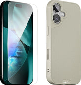 Mous for iPhone 17 Case and Ceramic Screen Protector, Phone Case, Stone