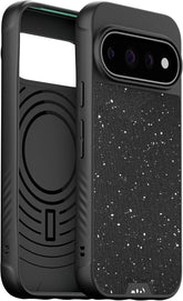 Mous Case for Google Pixel 11 Pro XL, MagSafe & Pixelsnap Compatible, Limitless Speckled Black Fabric Cover