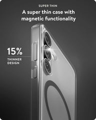 Mous for Samsung Galaxy S25 Plus Case Clear MagSafe Compatible - Super Thin 2.0 - Transparent Slim Magnetic Phone Cover