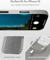 Mous for iPhone 16 Pro Max Case Slim MagSafe Compatible - Super Thin Stone