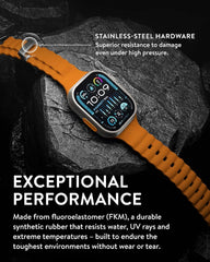 Mous Active Apple Watch Strap Compatible with Apple Watch Straps 42mm 44mm 45mm 46mm 49mm, Orange