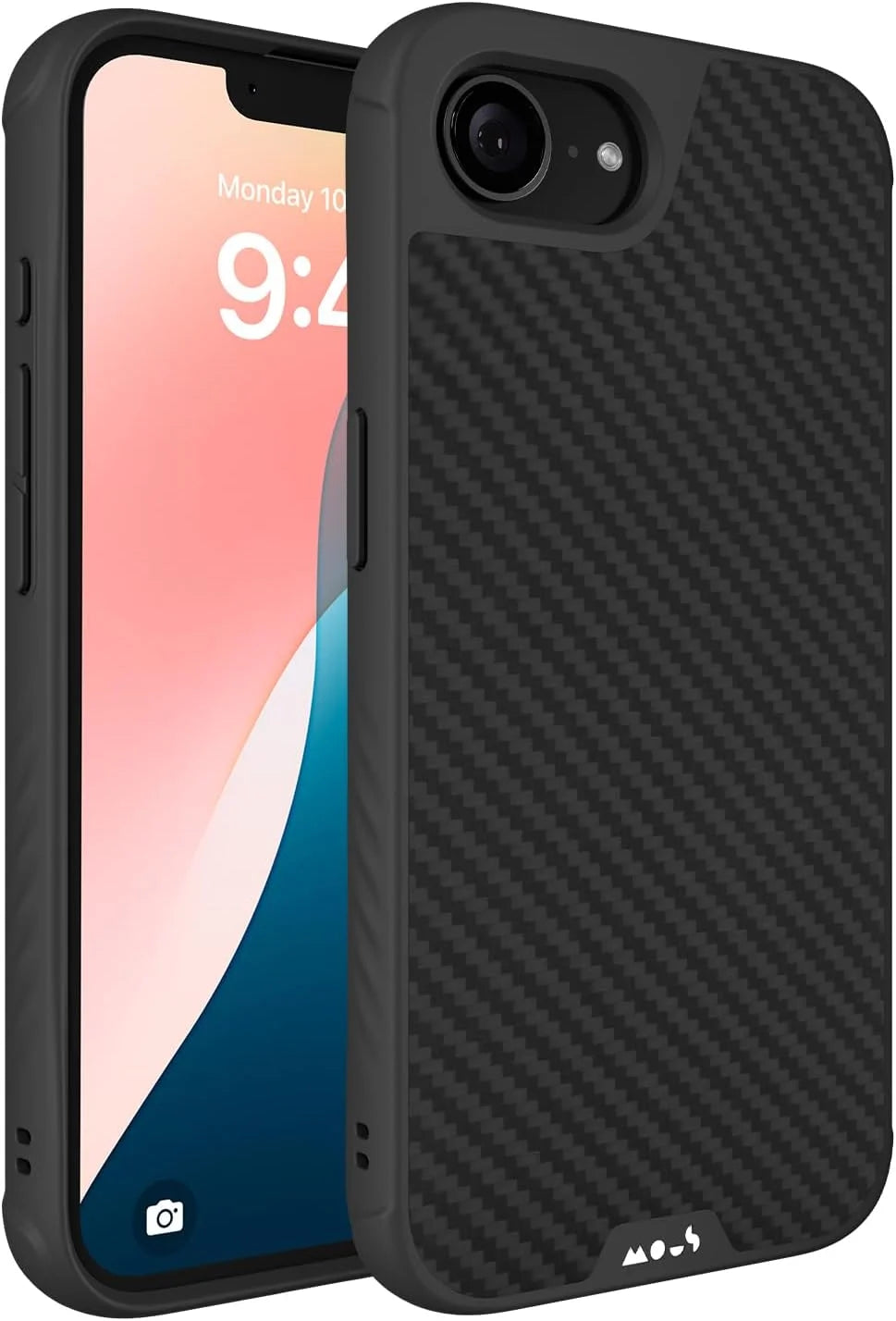 Mous for iPhone 16e Case 2025 MagSafe Compatible - Limitless 6.0 - Aramid Carbon Fibre- Protective Shockproof Phone Cover