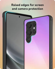 Mous for Samsung Galaxy S25 Ultra Case Clear - Clarity Iridescent - Scratch Resistant Crystal Clear & Slim Design - Protective Shockproof Phone Cover