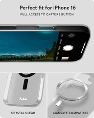 Mous for iPhone 16 Plus Case Clear MagSafe Compatible - Super Thin - Transparent