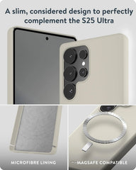 Mous for Samsung Galaxy S25 Ultra Case Slim MagSafe Compatible - Super Thin Sand