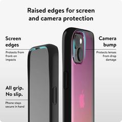 Mous for iPhone 15 Plus Case Clear - Clarity - Iridescent - Protective iPhone 15 Plus Case - Scratch Resistant Crystal Clear & Slim Design - Shockproof Phone Cover