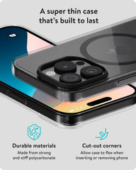 Mous for iPhone 16 Pro Case Clear MagSafe Compatible - Super Thin - Transparent