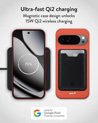 Mous for Google Pixel 10 Pro XL Case, Compatible with MagSafe and Pixelsnap - Super Thin Real Red
