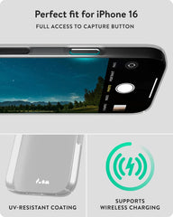 Mous for iPhone 16 Case Clear, MagSafe Compatible- Super Thin - Transparent