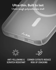 Mous for Google Pixel 10/10 Pro Super Thin Clear Case, Compatible with MagSafe - Transparent