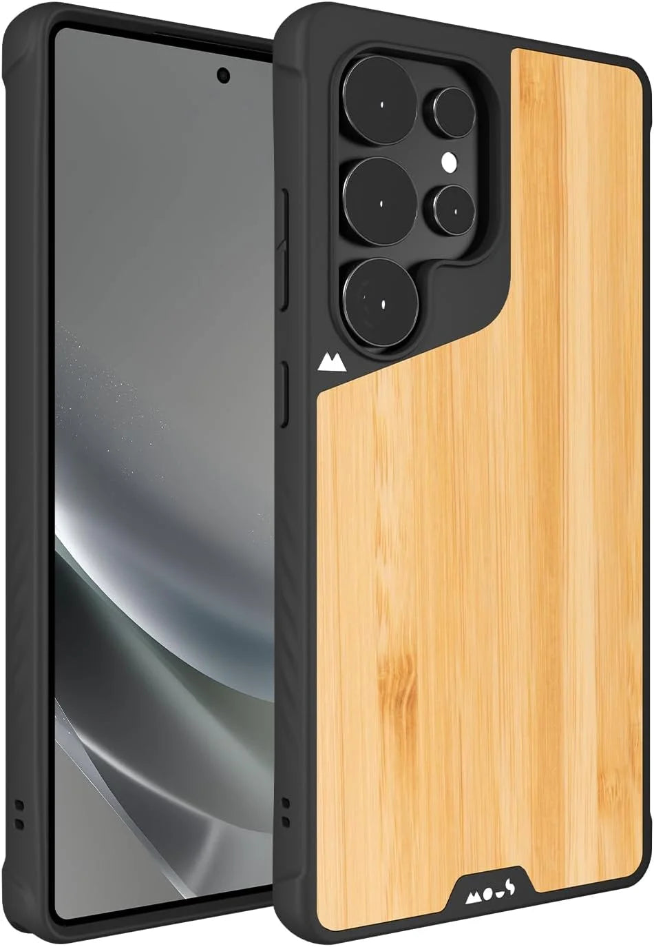 Mous for Samsung Galaxy S25 Ultra Case MagSafe Compatible - Limitless 6.0 - Bamboo - Protective Shockproof Phone Cover