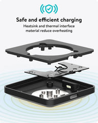 Mous- MagSafe Wireless Charger Pad, Compatible with iPhone 17/16/15/14, Pixel 10 and Airpods - Aramid Fibre