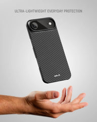 Mous for iPhone Air Super Thin Case, Compatible with MagSafe, Aramid Fibre, Black