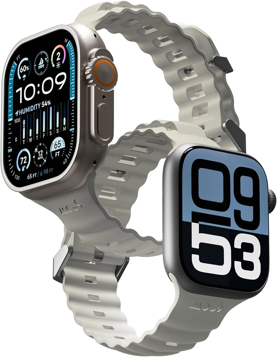 Mous Active Apple Watch Strap Compatible with Apple Watch Straps 42mm 44mm 45mm 46mm 49mm, Sand