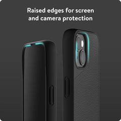 Mous - Protective iPhone 13 Leather Case - Limitless 4.0 - Black Leather - Fully Compatible with Apple's MagSafe