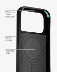 Mous for iPhone 17 Pro Case and Privacy Screen Protector, Walnut Phone Case