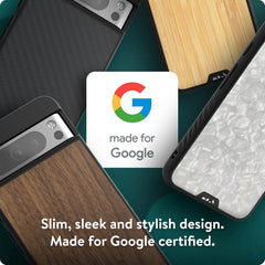 Mous for Google Pixel 8 Pro Case MagSafe Compatible - Limitless 5.0 - Walnut - Protective Pixel 8 Pro Case - Shockproof Phone Cover
