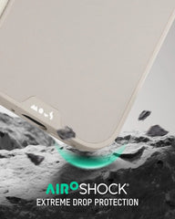 Mous for iPhone Air Limitless Case, Compatible with MagSafe, Full Camera Protection, Shockproof, Stone